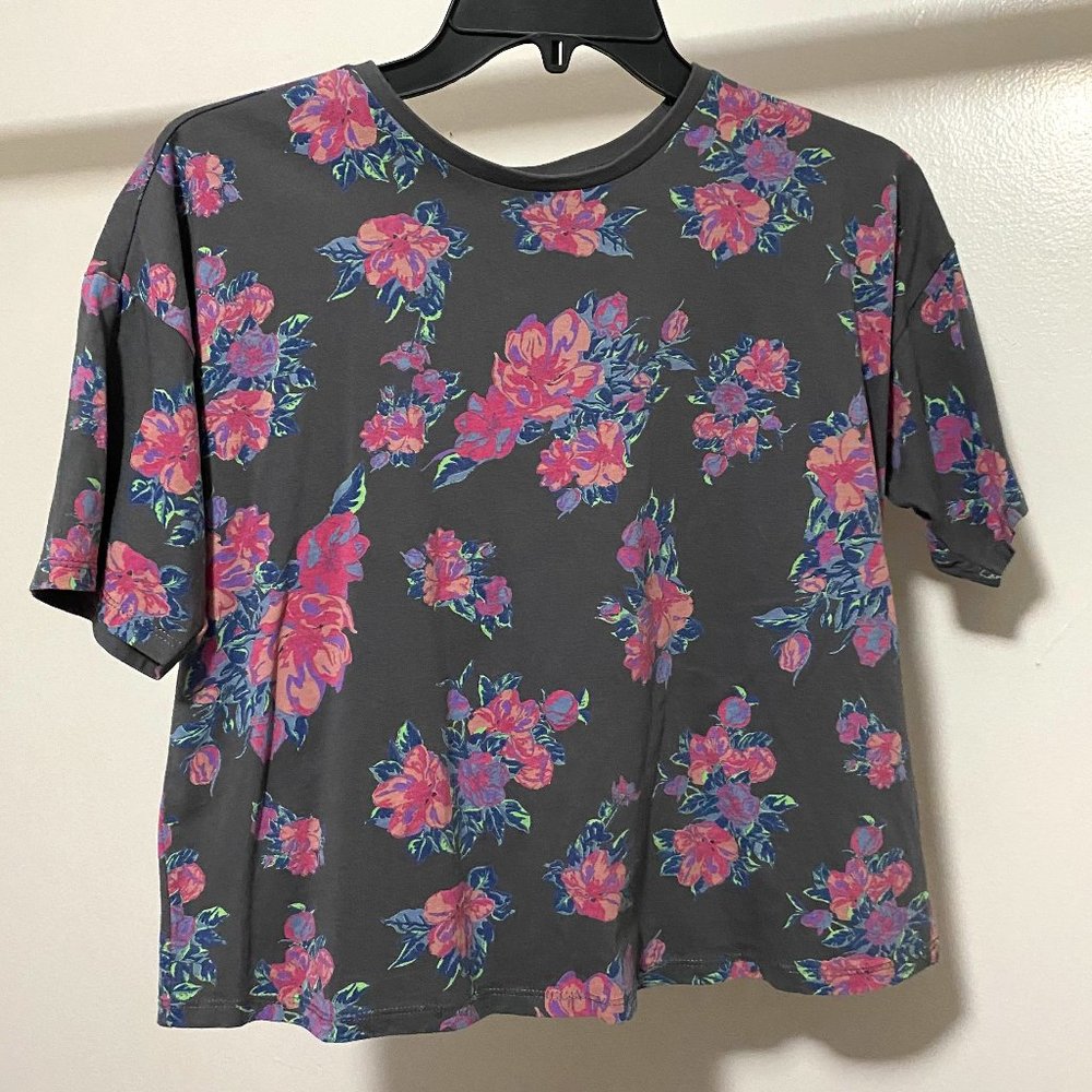ASOS Cropped Floral Tee